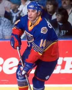 Geoff Courtnall with the St. Louis Blues.