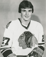Jean Savard with the Chicago Black Hawks in 1977.