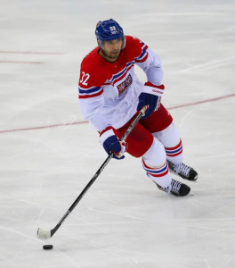 Michal Rozsival in the 2014 Sochi Olympic Games.