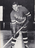 Pentti Lund with the New York Rangers in 1949-1950. Pentti Lund with the New York Rangers in 1949-1950.